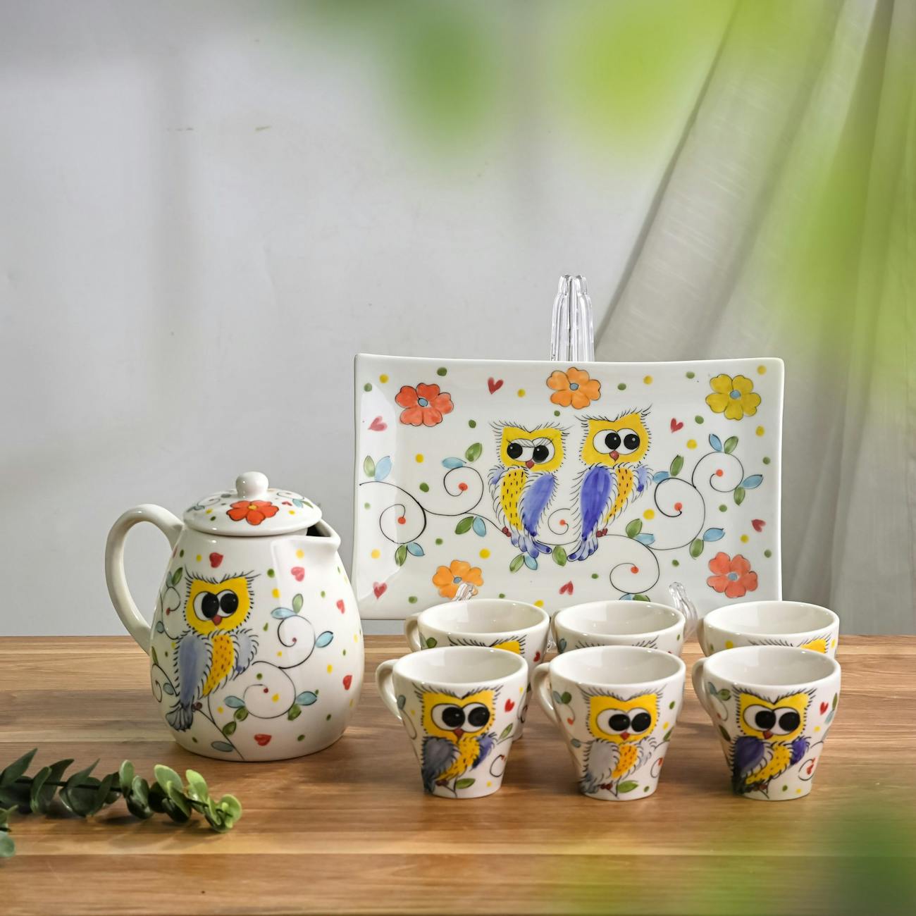 Steingut Geschirr-Set 16-teilig